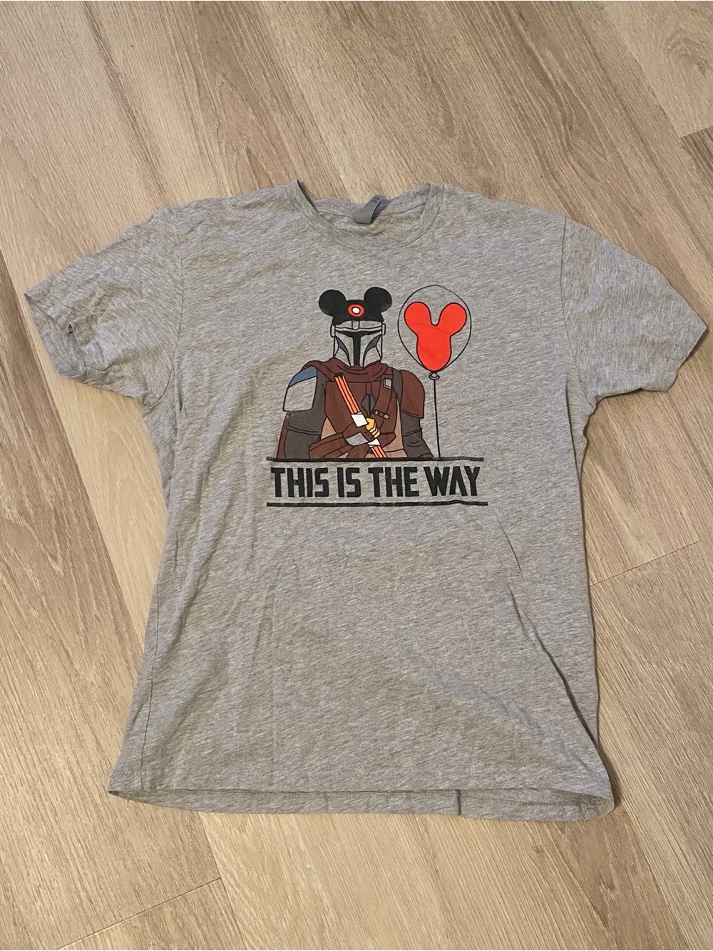 Mandalorian Disney T-Shirt Gray